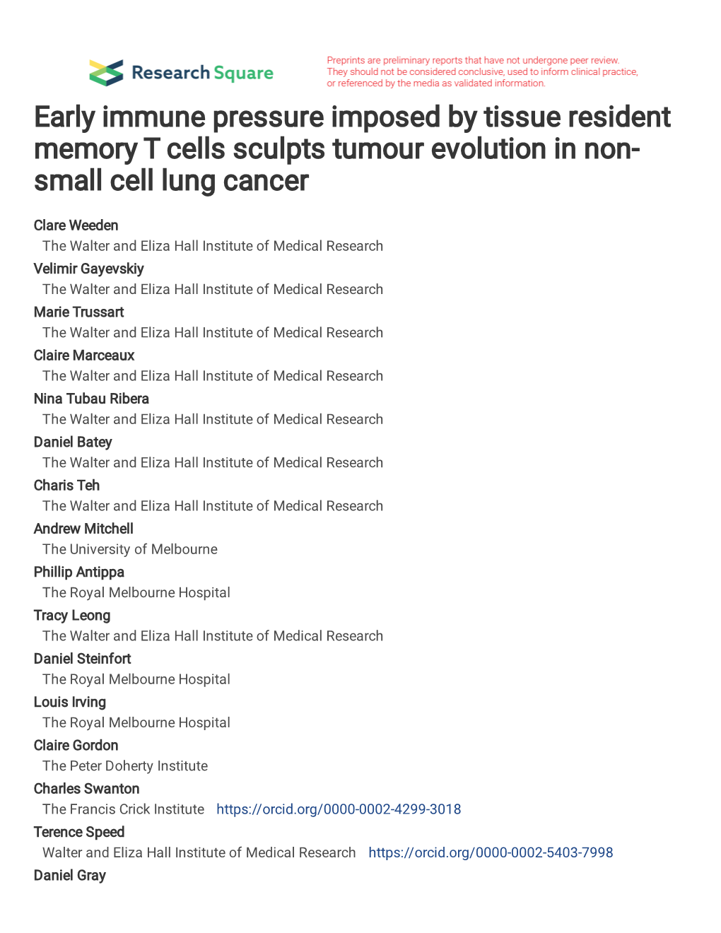 Small Cell Lung Cancer