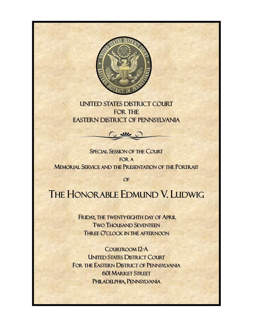 The Honorable Edmund V. Ludwig