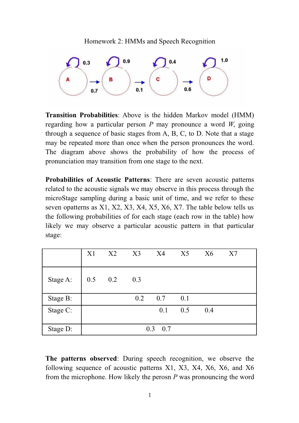 Applications of Hidden Markov Models