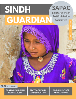 Sindh Guardian Was a Collaborative Effort in Early Spring 2020 by the Sindhi American Political Action Committee Team