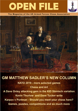 Gm Matthew Sadler's New Column