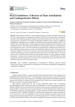 SGLT2 Inhibitors: a Review of Their Antidiabetic and Cardioprotective Eﬀects