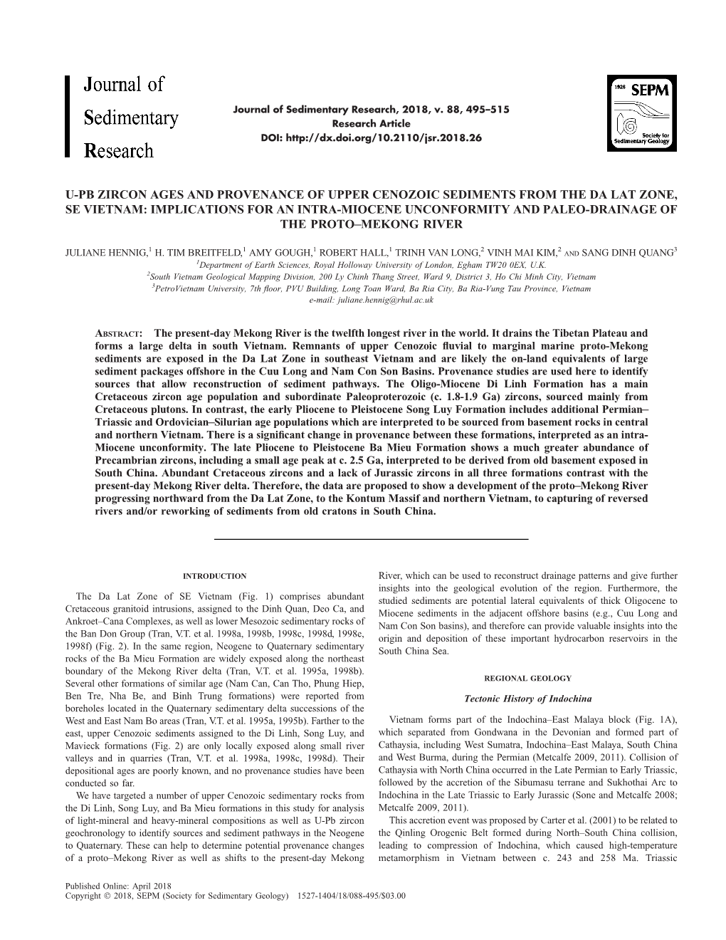 Hennig Etal 2018 Vietnam Provenance Da Lat.Pdf