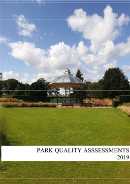 Park Quality Asssessments 2019