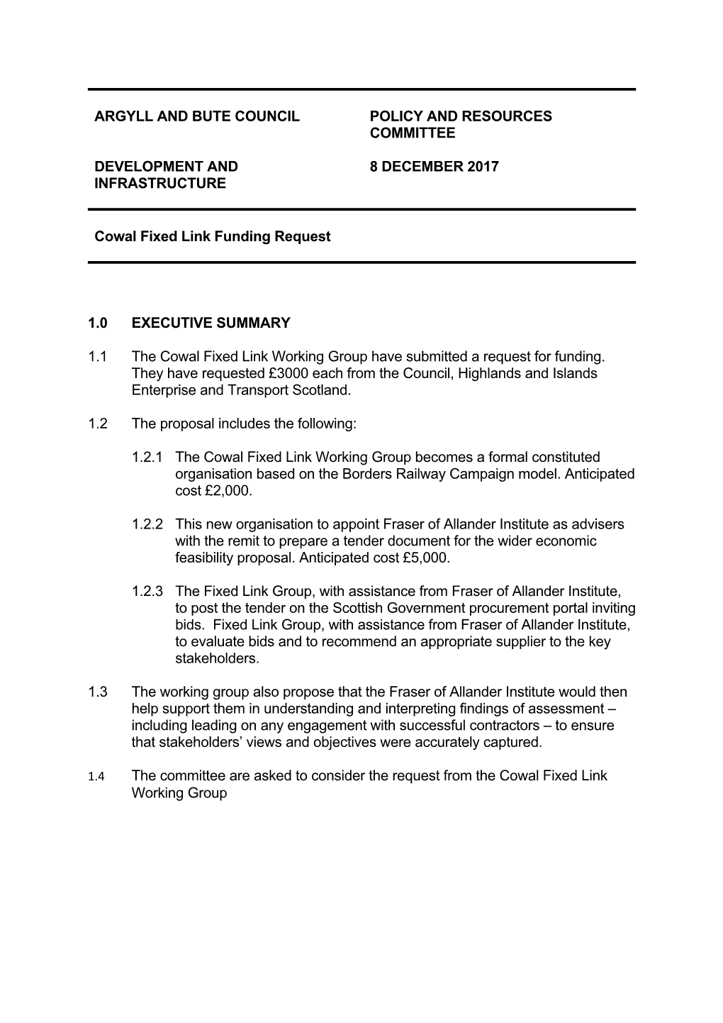 Cowal Fixed Link Funding Request Pdf 155 Kb