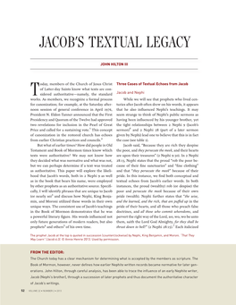 Jacob's Textual Legacy