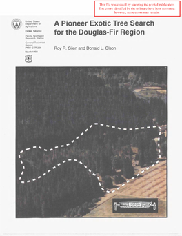 A Pioneer Exotic Tree Search for the Douglas-Fir Region