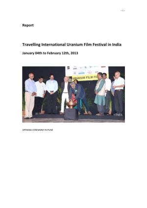 Travelling International Uranium Film Festival in India