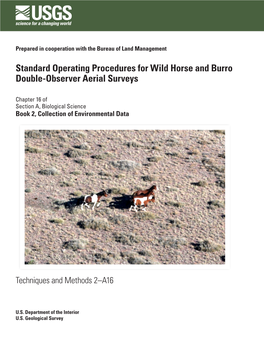 Standard Operating Procedures for Wild Horse and Burro Double-Observer Aerial Surveys