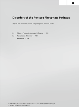 Disorders of the Pentose Phosphate Pathway