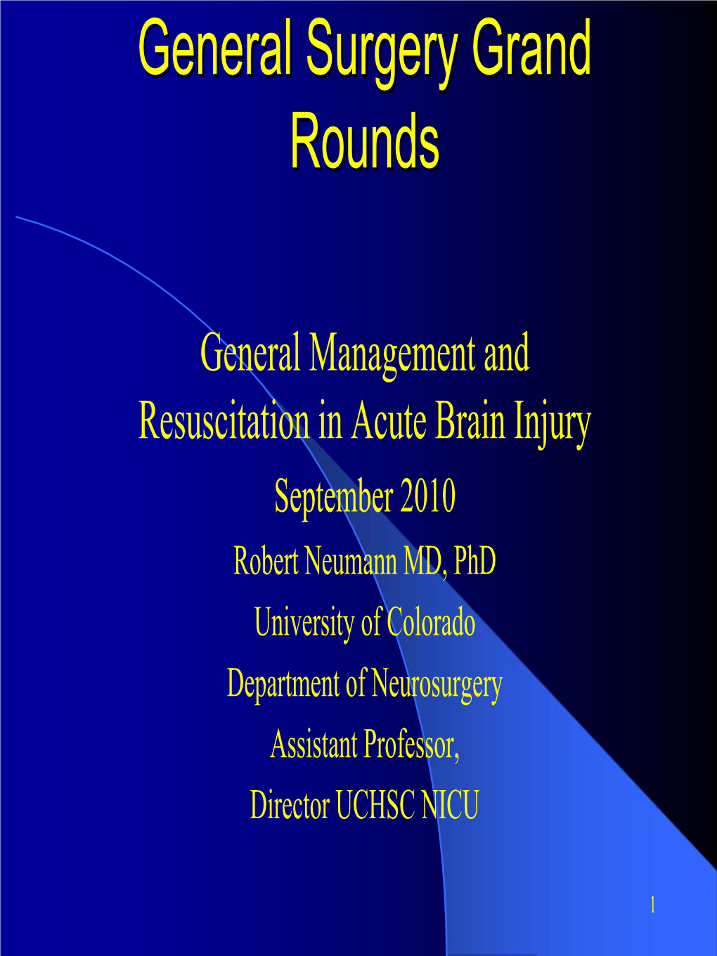 General Management and Resuscitation in Acute Brain Injury