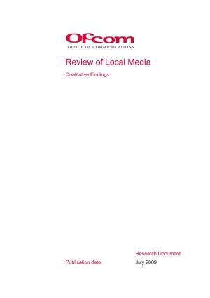 Review of Local Media