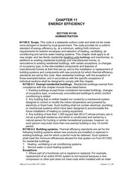 Chapter 11 Energy Efficiency