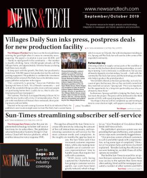 Villages Daily Sun Inks Press, Postpress Deals for New Production