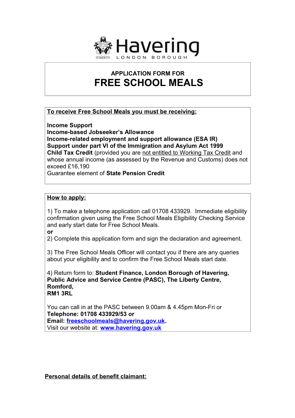 To Receive Free School Meals You Must Be Receiving