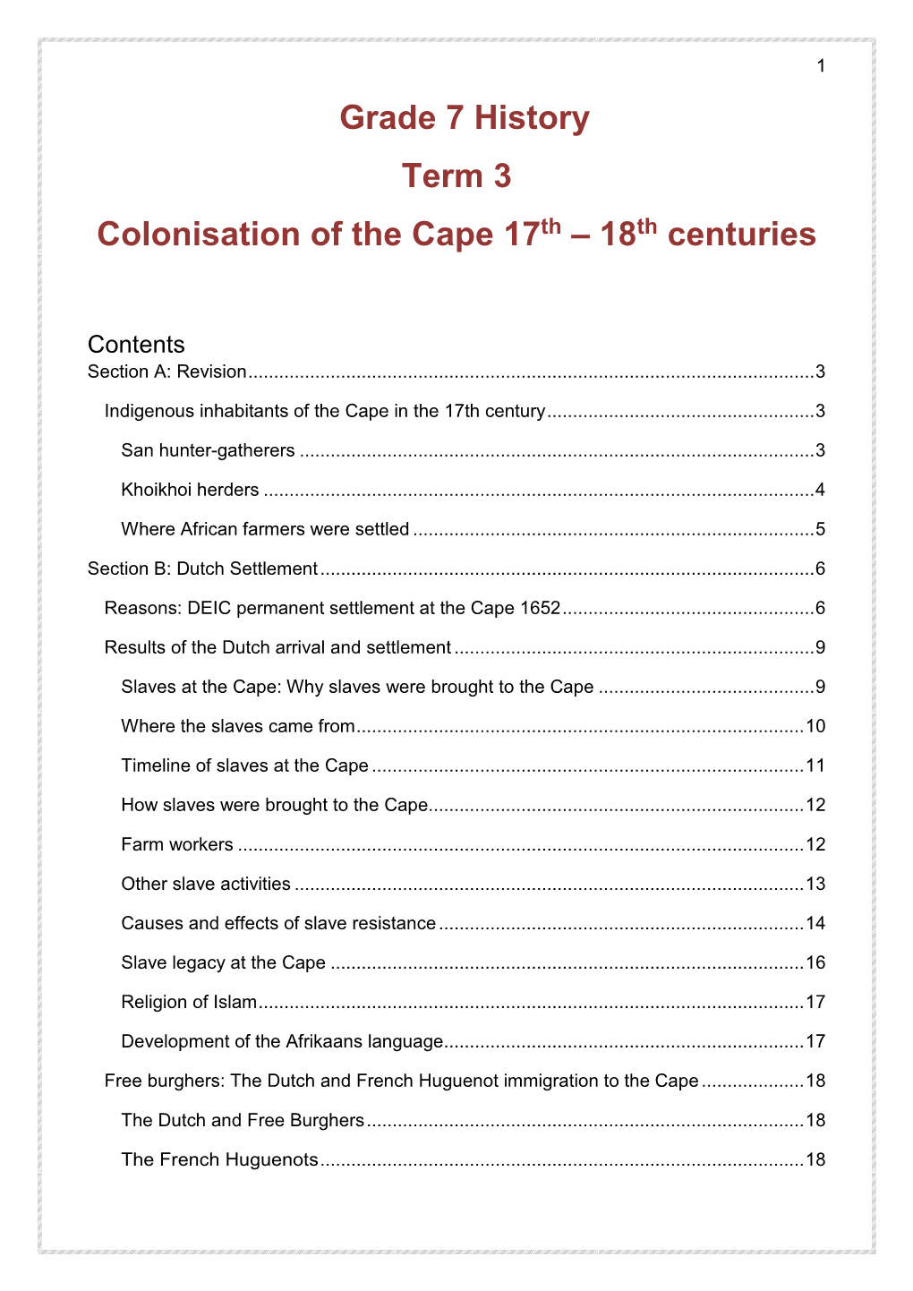 grade-7-history-term-3-colonisation-of-the-cape-17th-18th-centuries