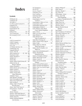 2010 Brand Book Index