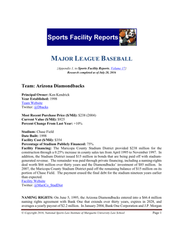 Major League Baseball (Appendix 1)