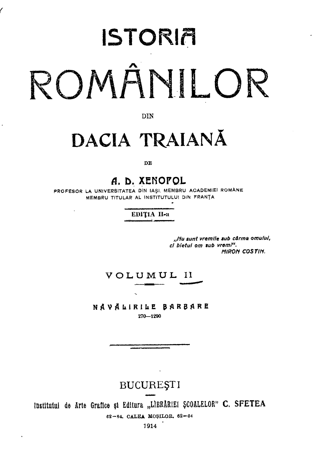 Romanilor Din Dacia Traiana