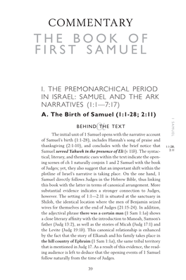 The Book of First Samuel