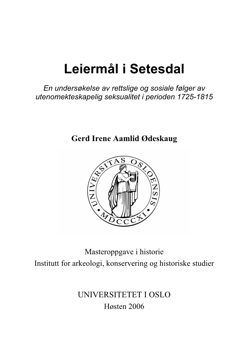 Leiermål I Setesdal