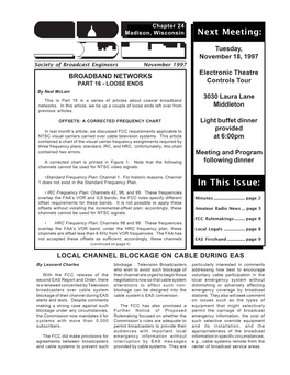 November 1997 Newsletter