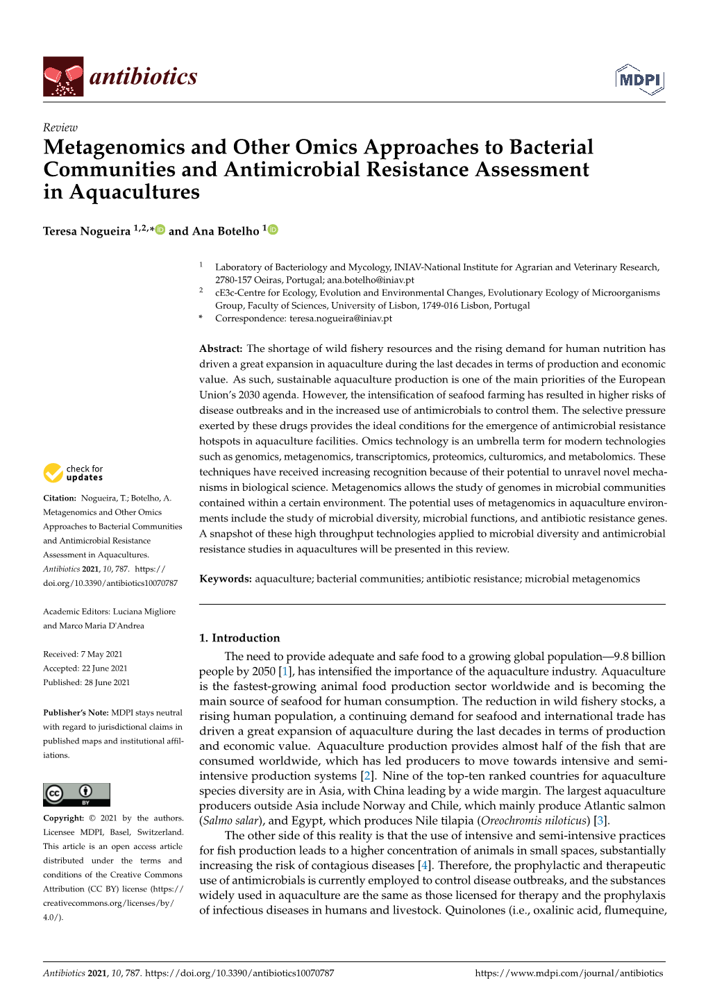 Metagenomics and Other Omics Approaches to Bacterial Communities and Antimicrobial Resistance Assessment in Aquacultures