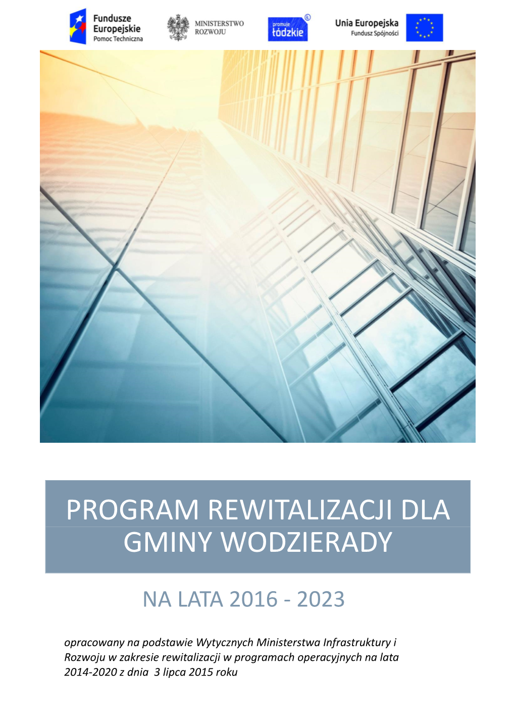 Program Rewitalizacji Dla Gminy Wodzierady