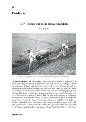 Der Reisbau Und Seine Rituale in Japan