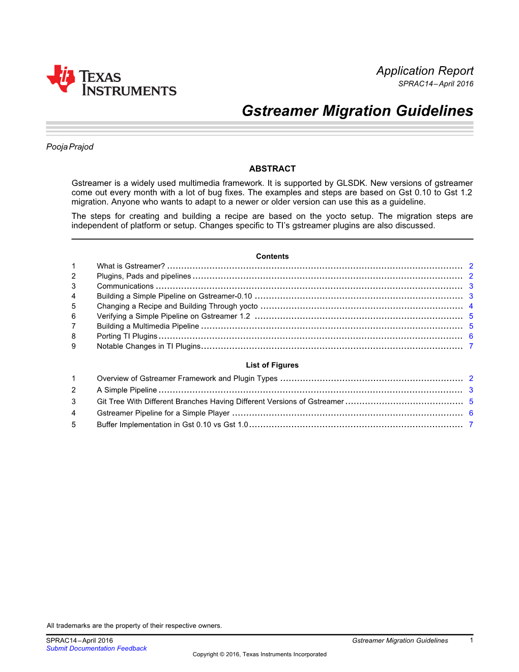 Gstreamer Migration Guidelines