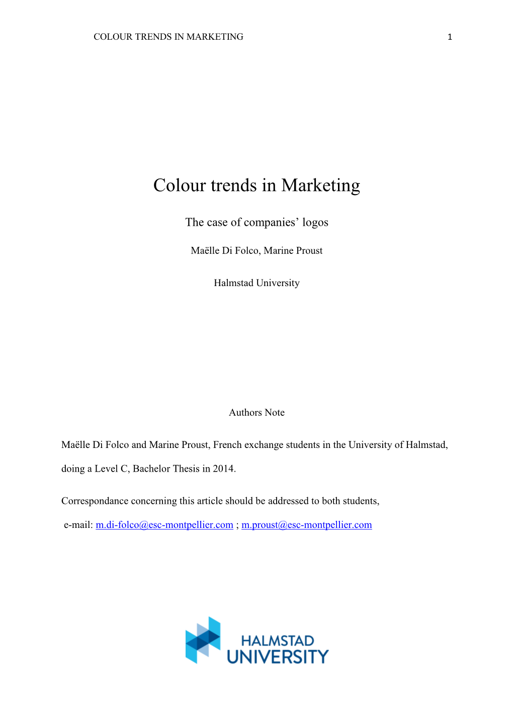 Colour Trends in Marketing 1