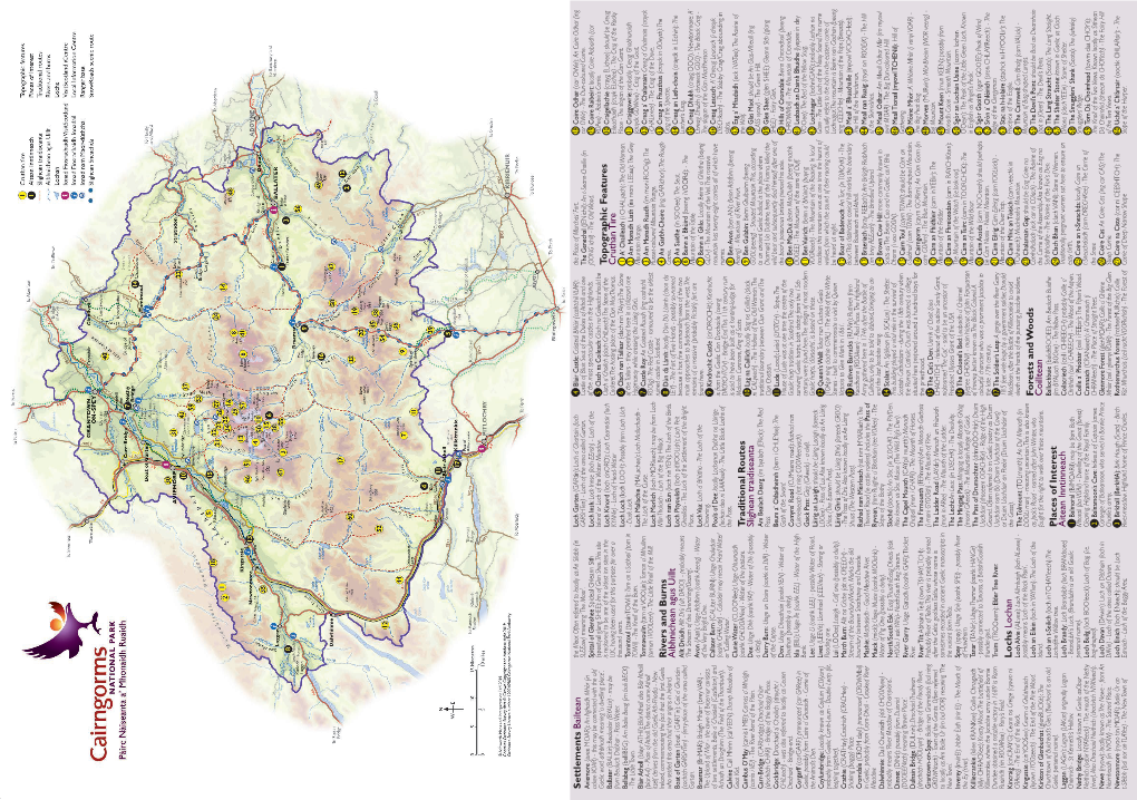 Settlements Bailtean Rivers and Burns Aibhnichean Agus Uillt Allt Drùidh: Lochs Lochan T Raditional Routes Places of Interest