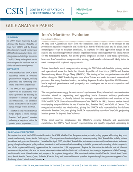 Gulf Analysis Paper