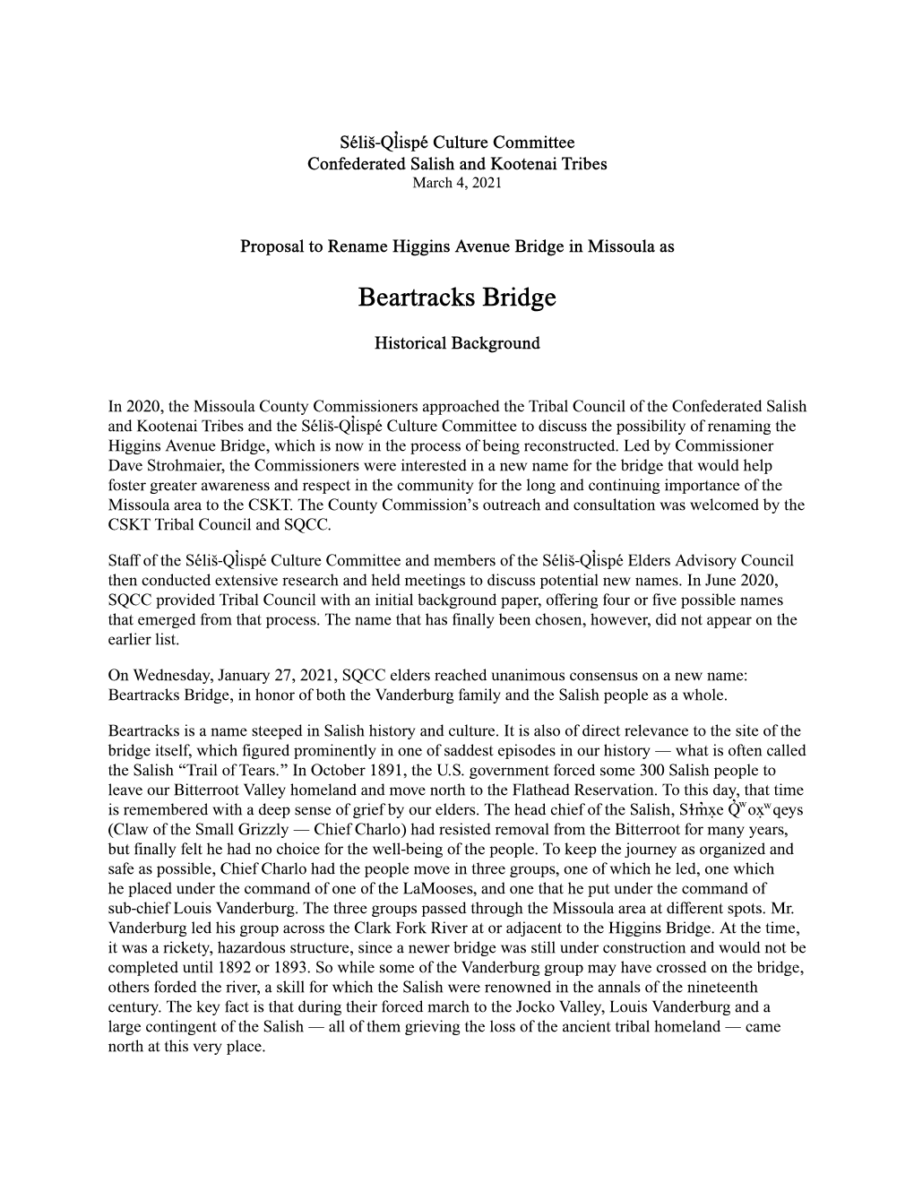 Beartracks Bridge — 4 Mar