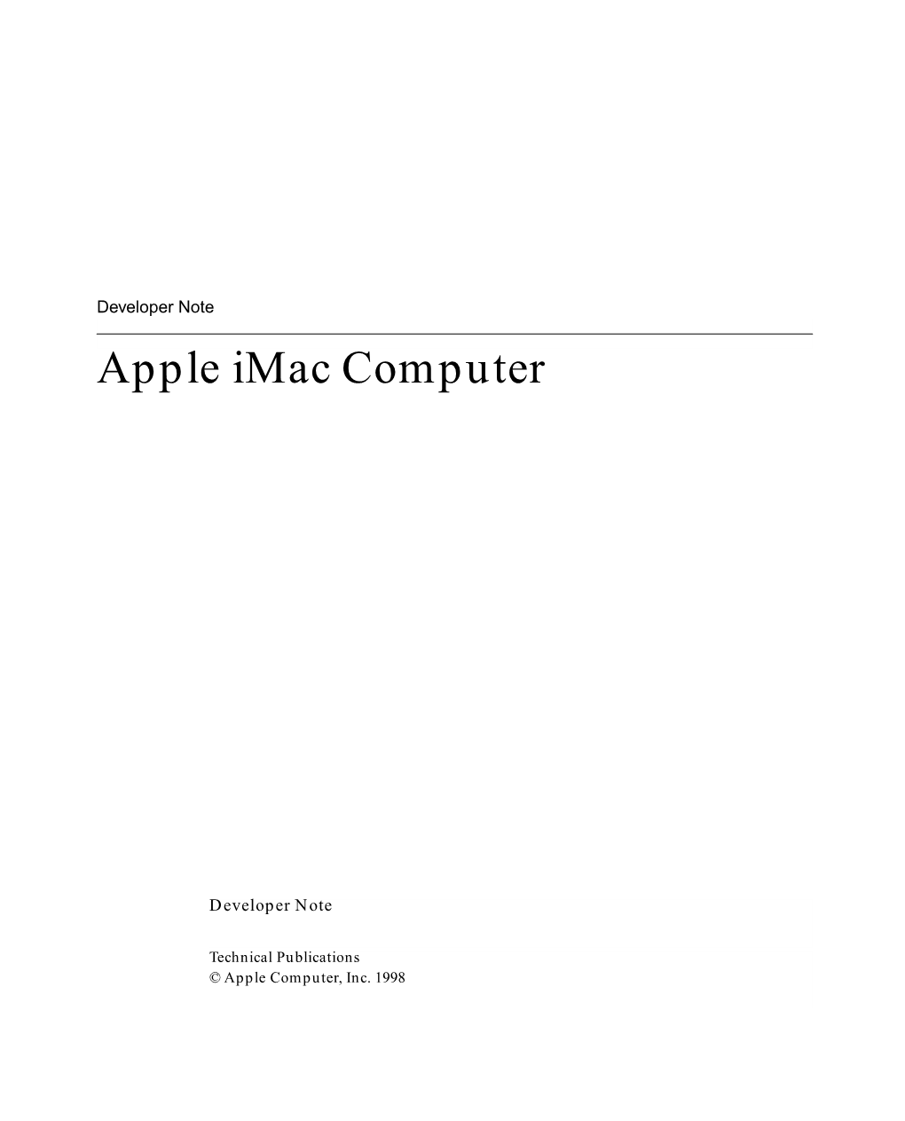 Apple Imac Computer