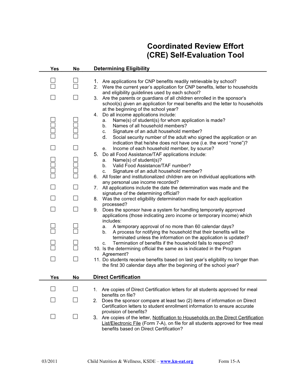 Determining Eligibility For s2