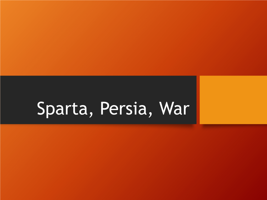 Sparta, Persia, War City-State: Corinth