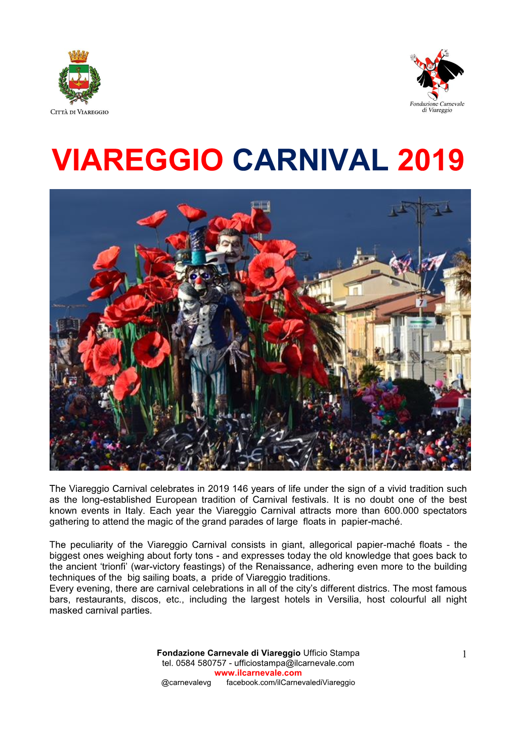 Viareggio Carnival 2019