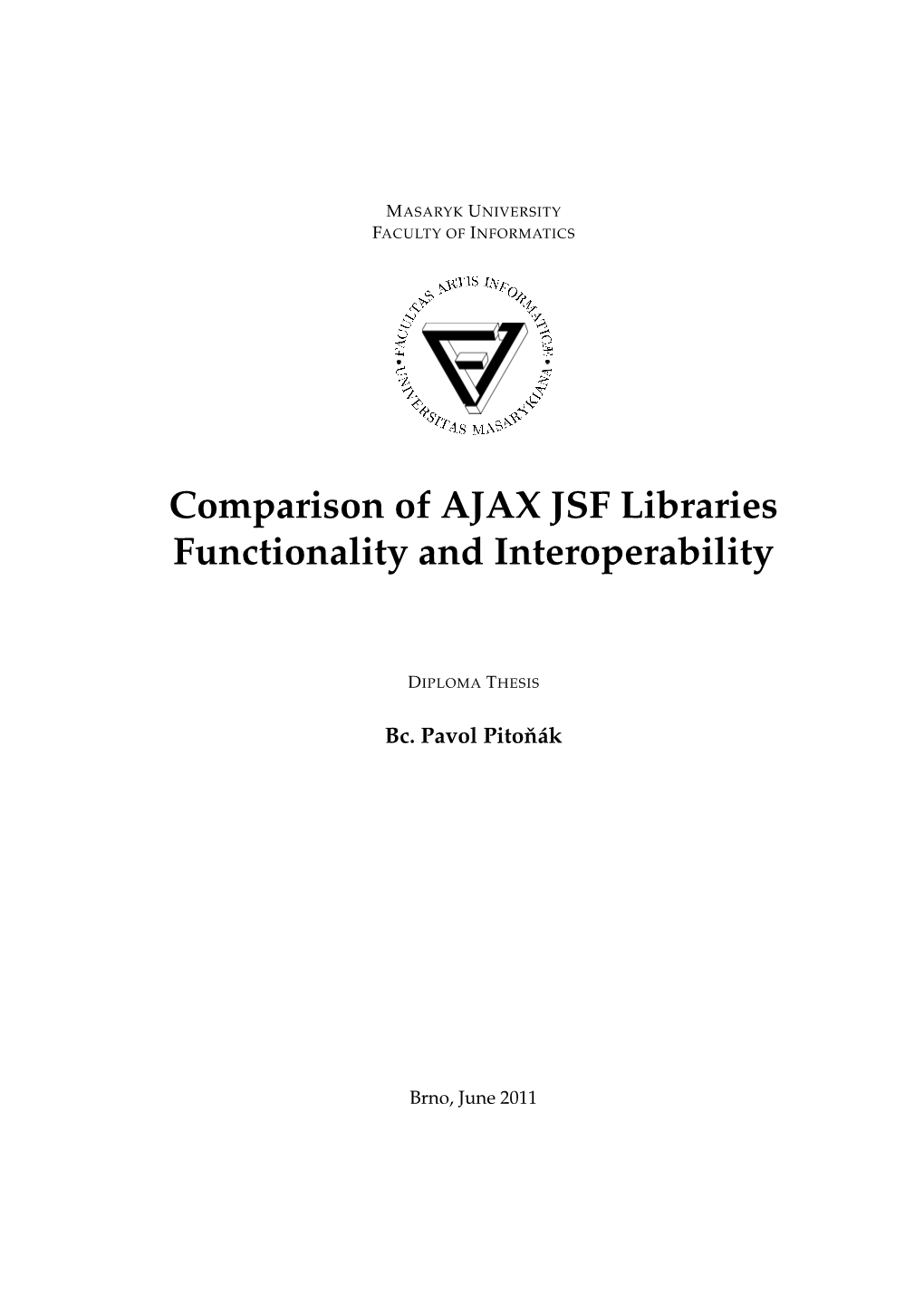 Comparison of AJAX JSF Libraries Functionality and Interoperability