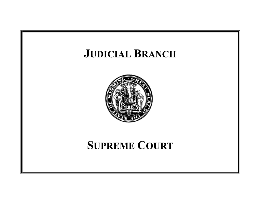 Judicial Branch Supreme Court