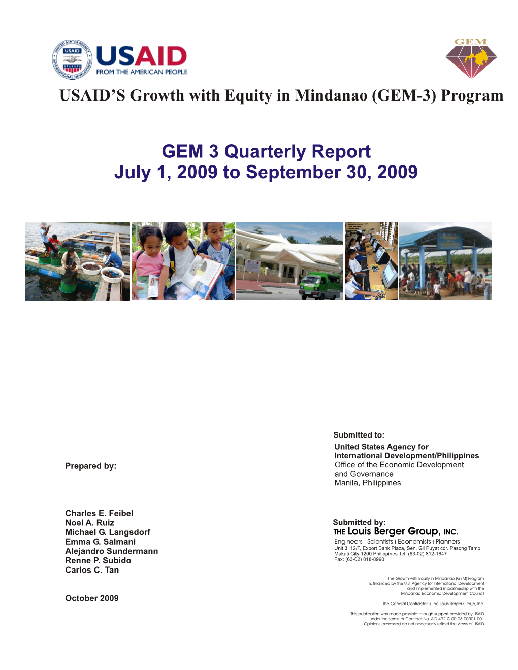 Quarterly Report2009