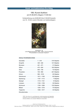 Auktionskatalog Die Objekttitel Anklicken Um Ein Ausführliches Expose Des Objektes (PDF-Format Inklusive Bilder) Von Unserem Webserver Abzurufen