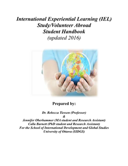 Study Abroad Student Handbookatm Fall 2016Final