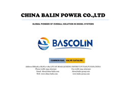 China Balin Power Co.,Ltd