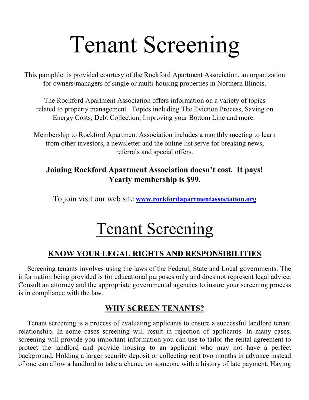 Tenant Screening