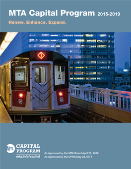 MTA Capital Program 2015-2019 Renew