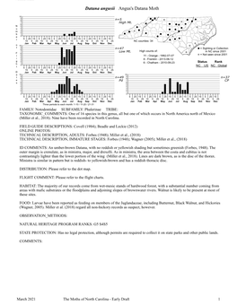 Moths of North Carolina - Early Draft 1