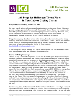 240 Halloween Songs and Albums