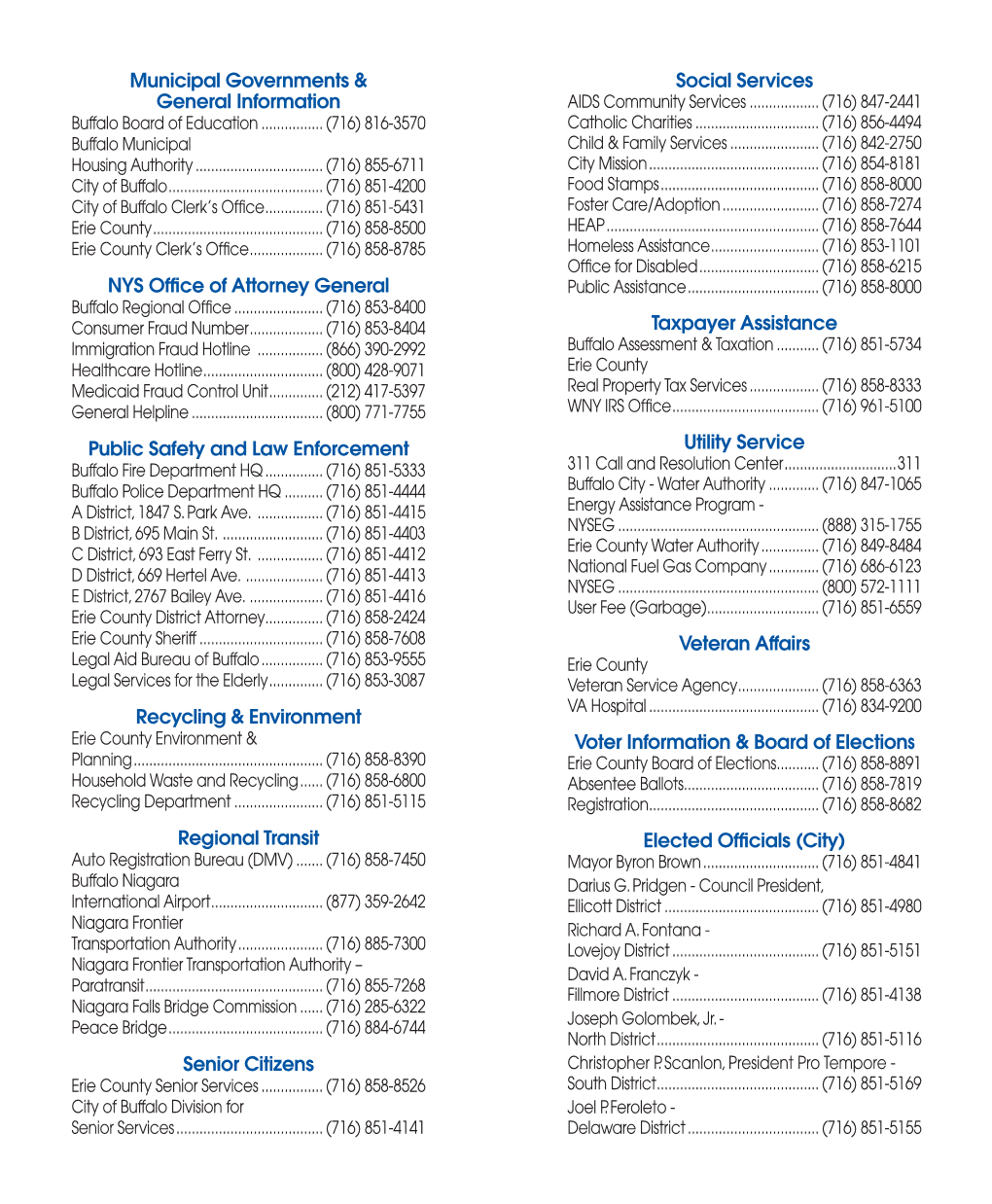 Municipal Governments & General