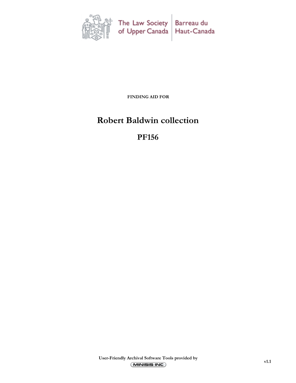 Robert Baldwin Collection PF156
